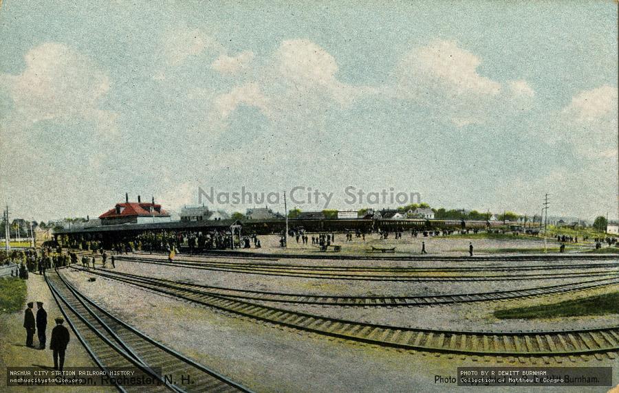 Postcard: Union Station, Rochester, New Hampshire